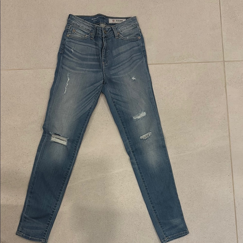 Kids Blue Distressed Jeans